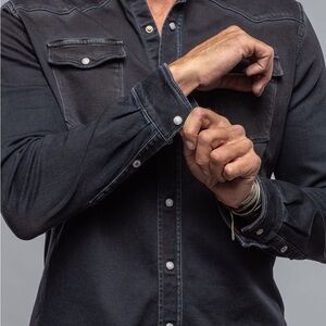 Zara Black Denim Shirt